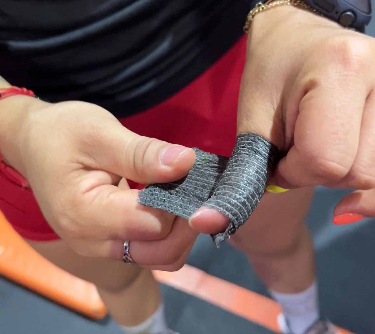 Tape para levantamiento de pesas